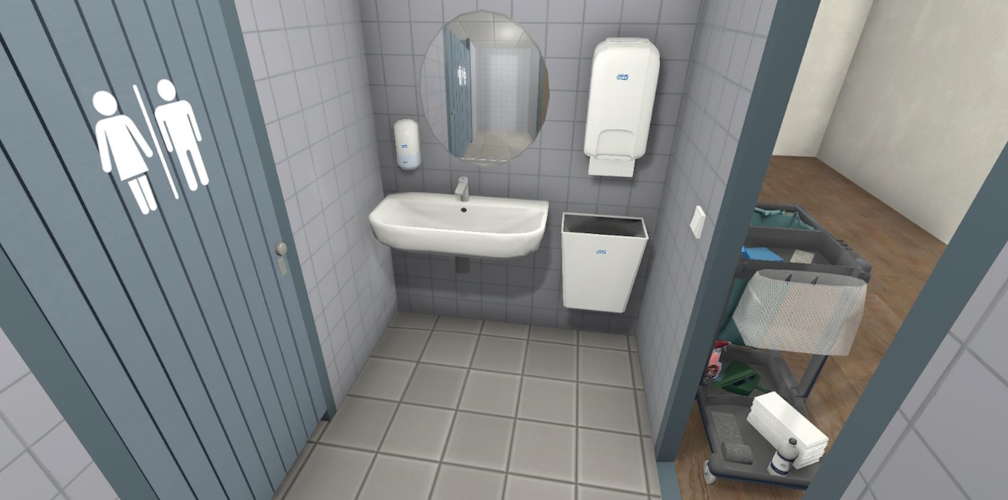 View of the sanitary module